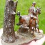 Vintage Mounted Huntsman Match Holder / Striker Image 3