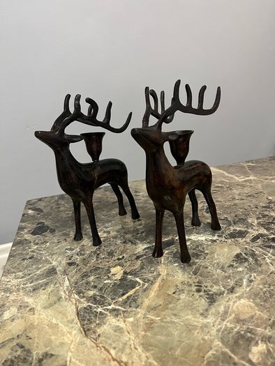 Reindeer candlesticks