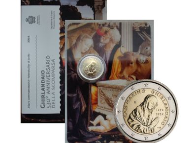 San Marino 2 Euro Base Metals Brilliant Uncirculated Coin 2024 - Ghirlandaio
