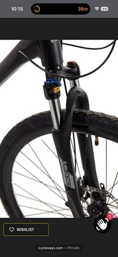 Hiland Hybrid Disc GT+ Commuter Bundle (Large) w/ Kryptonite Lock