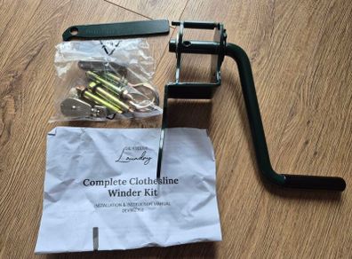 Clothesline winder kit