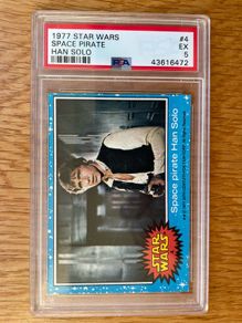 1977 Topps Star Wars Series 1 Space Pirate Han Solo #4. PSA 5 EX.