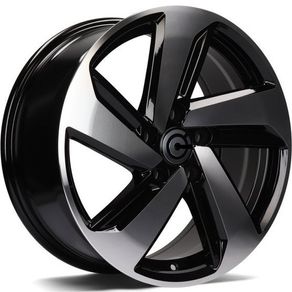 18" Milton Type Black Alloy Wheels Vw Audi Seat Skoda 5x112