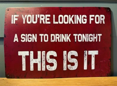 Funny man cave Tin Metal Sign