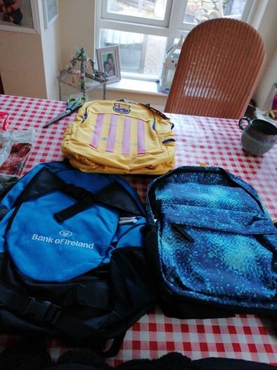small backpacks x 3
