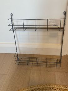 Kitchen door storage rack