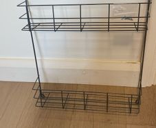 Kitchen door storage rack