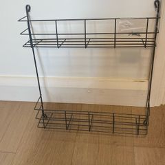 Kitchen door storage rack