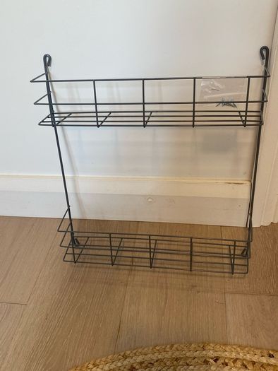 Kitchen door storage rack
