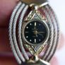 Pretty Vintage Potencial Ladies Quartz Watch With Rhinestone Bracelet Band Works well Image 9