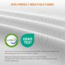 Double Mattresses 10 Inch Hybrid Memory Foam Mattress 4FT6, Pocket Spring Double Mattress Medium Firm with Motion Isolation, Hybrid Zoned Coil Orthopedic Matress in a Box, with OEKO TEX(135x190x25cm) Image 2