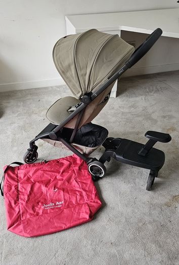 Joolz Aer buggy with footboard, rain cover, foot muff and travel bag