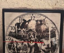 Handmade Farmyard Animal Clock