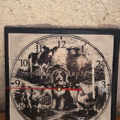 Handmade Farmyard Animal Clock