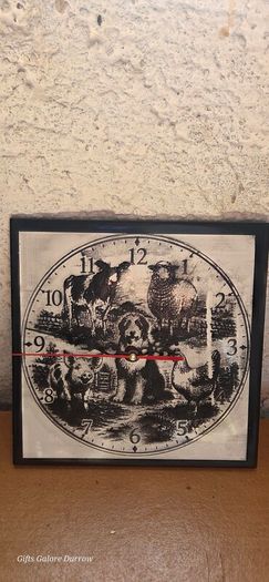 Handmade Farmyard Animal Clock