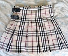 Real Vintage Burberry Tartan Skirt Size UK6 (XS)