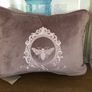 BNWT Bespoke French Inspired Dusty Pink Velvet Cushion Image 3
