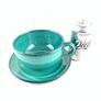 Distinctive luxurious 70s Gunther Lambert latte cup and saucer Image 8