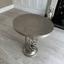 A set of 2 Aluminum Round Side Table Image 2