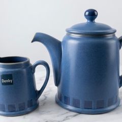 Denby teapot and milk jug