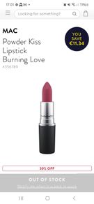 mac powder kiss lipstick