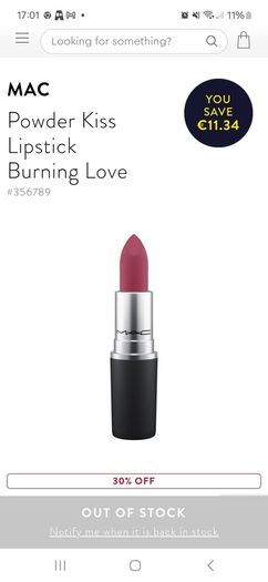 mac powder kiss lipstick