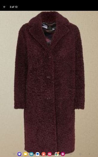 Ted Baker - Nabeli Coat - Deep Burgundy - UK 8 to 10 - BNWT RRP 430
