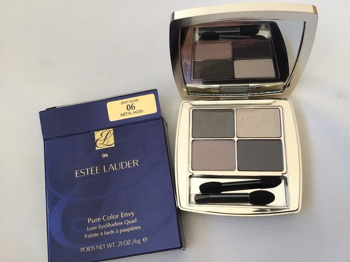Brand New Estee Lauder Pure Color Envy Luxe Eyeshadow Quad Metal Moss