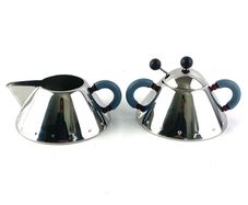 Alessi Michael Graves Sugar Bowl And Creamer