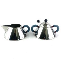 Alessi Michael Graves Sugar Bowl And Creamer