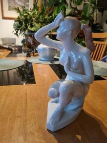 Vintage Budapest Aquincum porcelain figurine