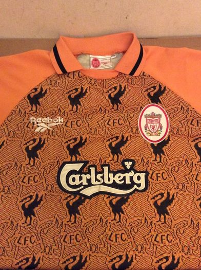 Liverpool Jersey. Official Reebok Youths / Mens Small Goalkeepers Jersey. Season 1996/1997. True Vintage. From The Time. Not A Modern Remake.