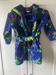 Blue zoo TRex dressing gown age 3-4