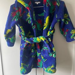 Blue zoo TRex dressing gown age 3-4