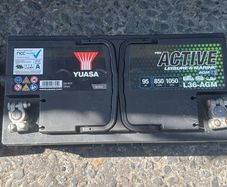 2 Yuasa L36-AGM 95Ah Leisure Batteries 160 the Pair