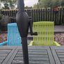 Colourful Solid-Wood Garden Table, 6 Reclining Chairs & Parasol Image 5