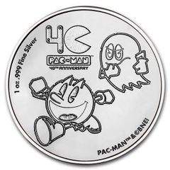 2020 Niue 2 Dollars 1 oz Silver Bullion Coin - PAC-MAN 40th Anniversary BU (In Capsule)