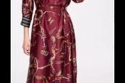 dress Bnwt Zara burgundy scarf print shirt dress with side slits small