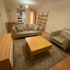 Leather Sofa & Chair