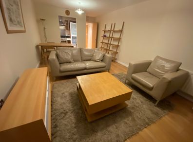 Leather Sofa & Chair