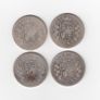 G.B. 4 x Half Crowns, 2/6, 92.5% Silver, Victorian YOUNG HEAD Coins ( no.486) Image 2