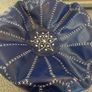 Navy, leather footer Image 2