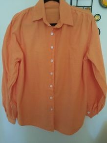 100% Cotton Oversized Orange Shirt - January Clearance