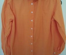 100% Cotton Oversized Orange Shirt - January Clearance