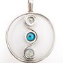 Mabe Pearl & Green Amethyst On Sterling Silver Pendant Image 3