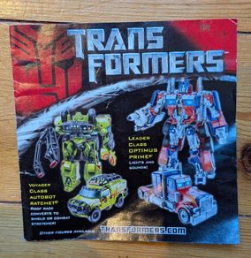 Vintage Transformers flyer 2006