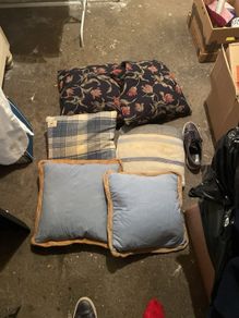 Six cushions.  Laura Ashley and Paul Costello