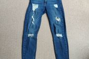 Blue Ripped jeans, as good as new, size 10