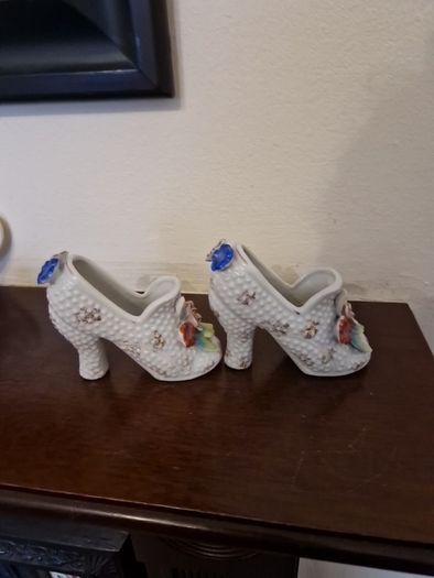 vintage porcelain shoes