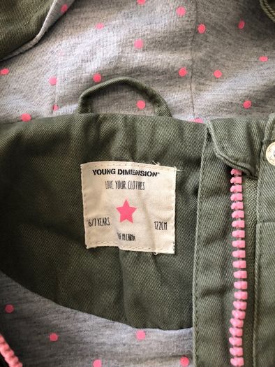 Girl khaki autumn jacket 6/7yrs